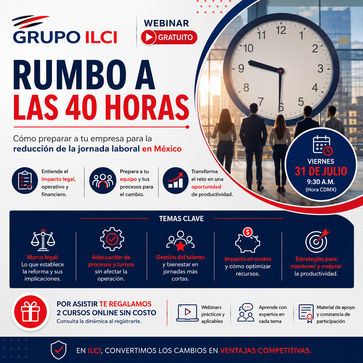 Cómo preparar a tu empresa para la reducción de la jornada laboral en México