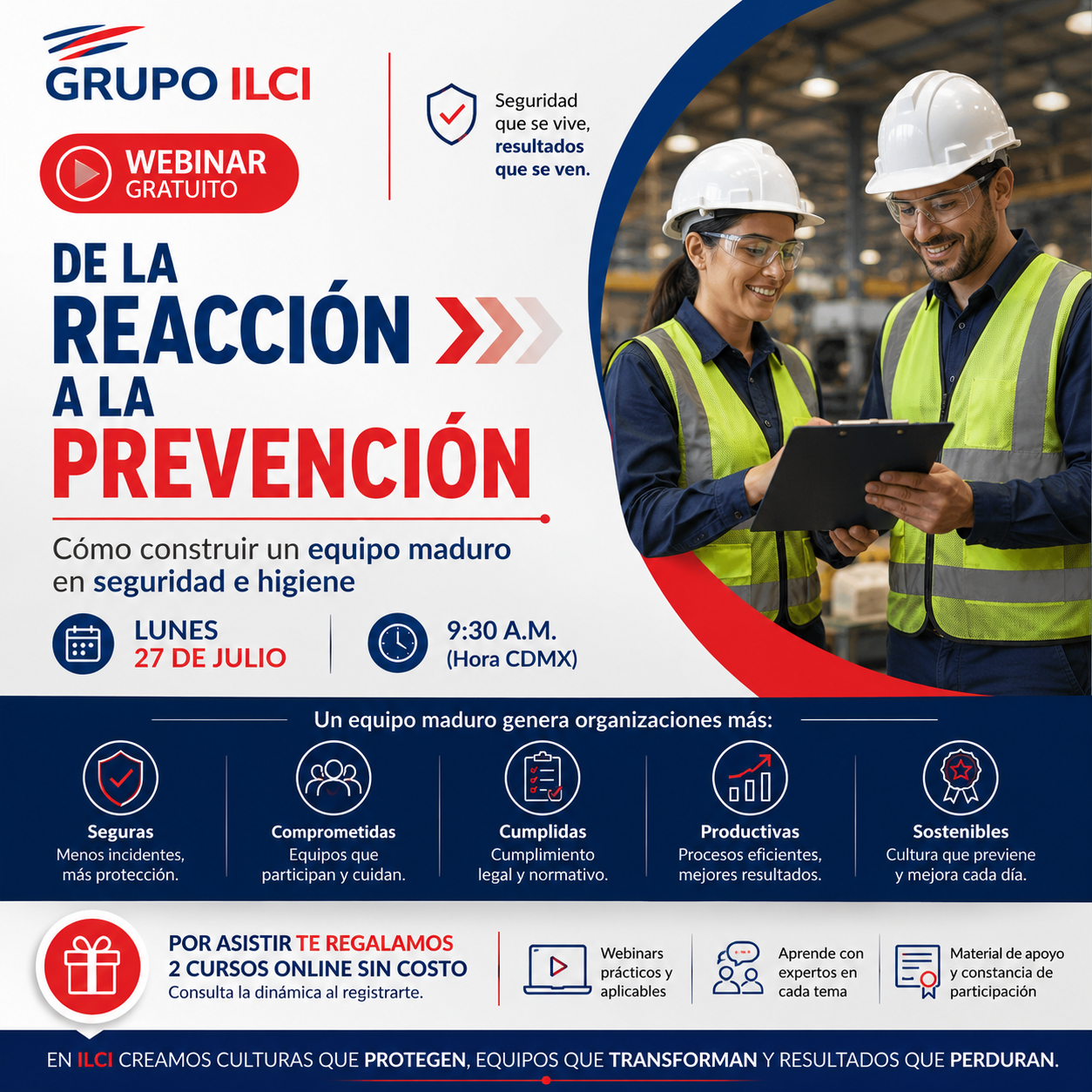 De la Reacción a la Prevención Cómo construir un equipo maduro en seguridad e higiene
